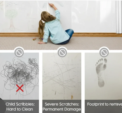 WallGuard Pro Transparent Electrostatic Wall Protection Film