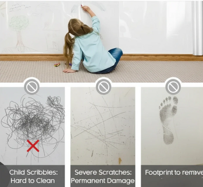 WallGuard Pro Transparent Electrostatic Wall Protection Film